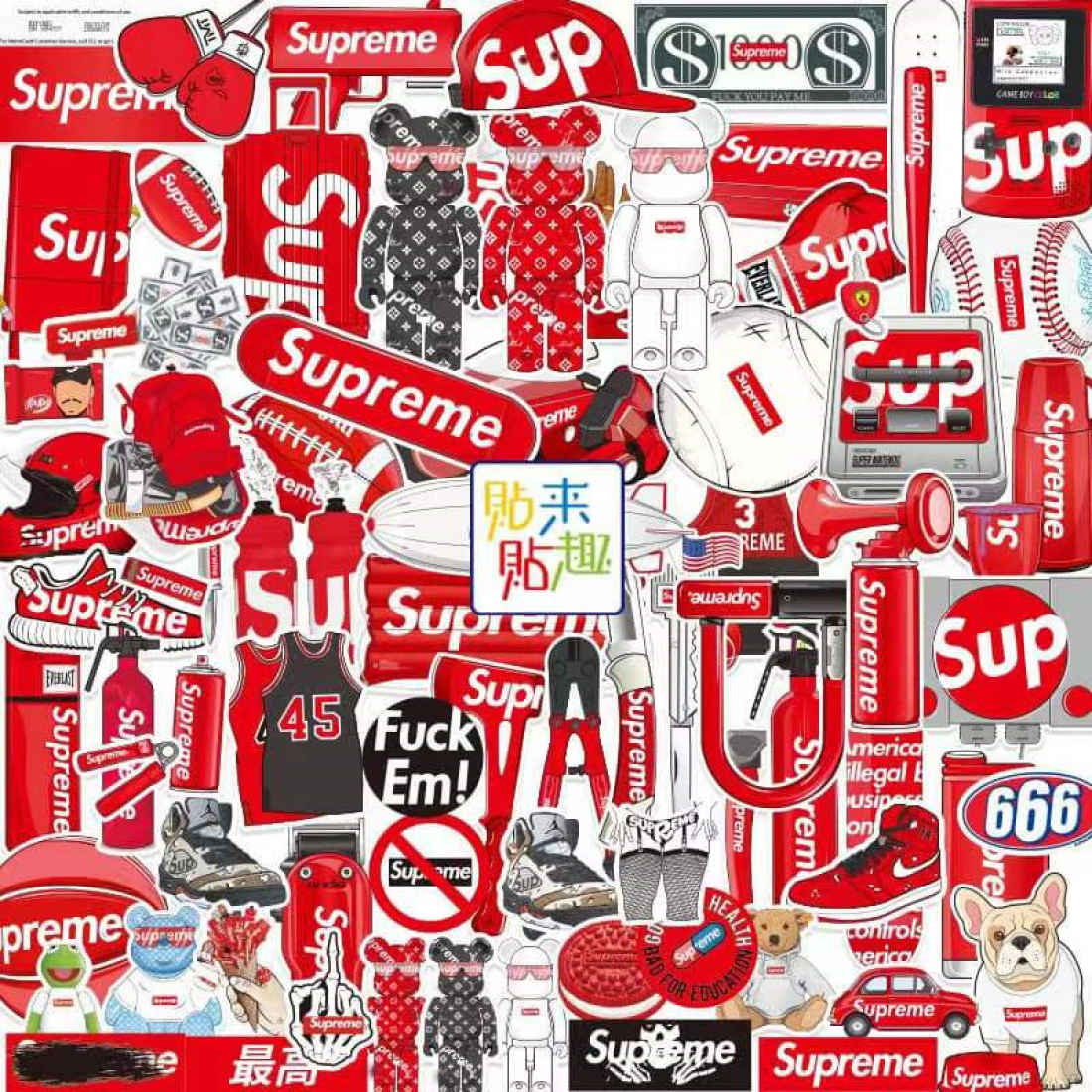 Supreme Stickers 85 Plus Pcs 